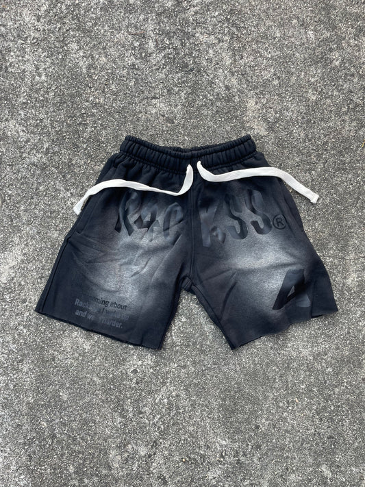 Black r4ckss shorts