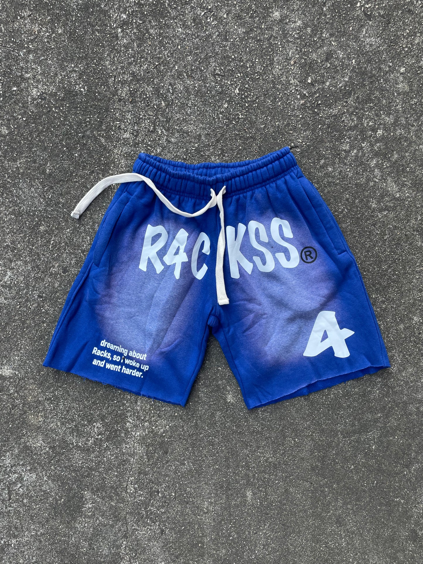 Blue r4ckss shorts